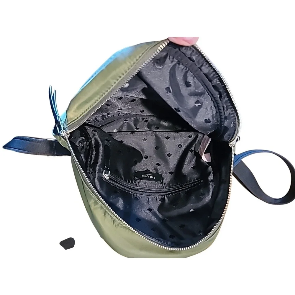 Kate Spade Army‎ Green Backpack - Picture 3 of 3